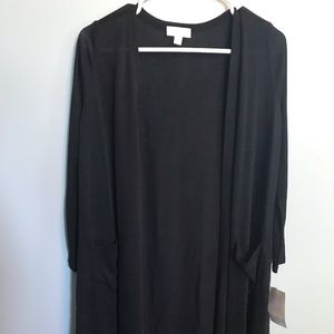 Lularoe Sarah solid black small NWT